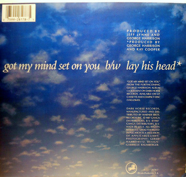 George Harrison : Got My Mind Set On You (7", Single, Spe)
