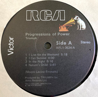Triumph (2) : Progressions Of Power (LP, Album, Ind)