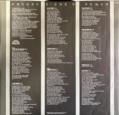 Triumph (2) : Progressions Of Power (LP, Album, Ind)