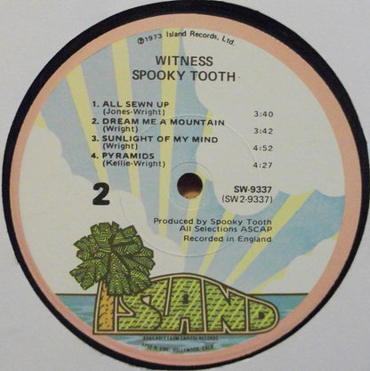 Spooky Tooth : Witness (LP, Album, Los)