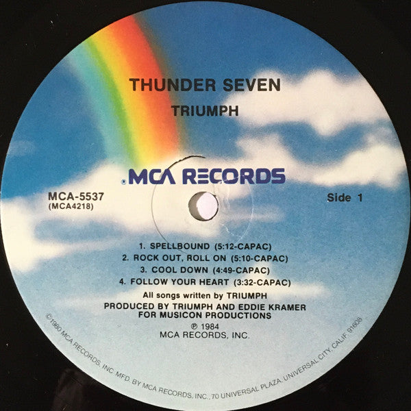 Buy Triumph : Thunder Seven (LP, Album) Online for a great price