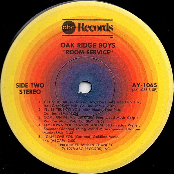 The Oak Ridge Boys : Room Service (LP, Album, Spe)