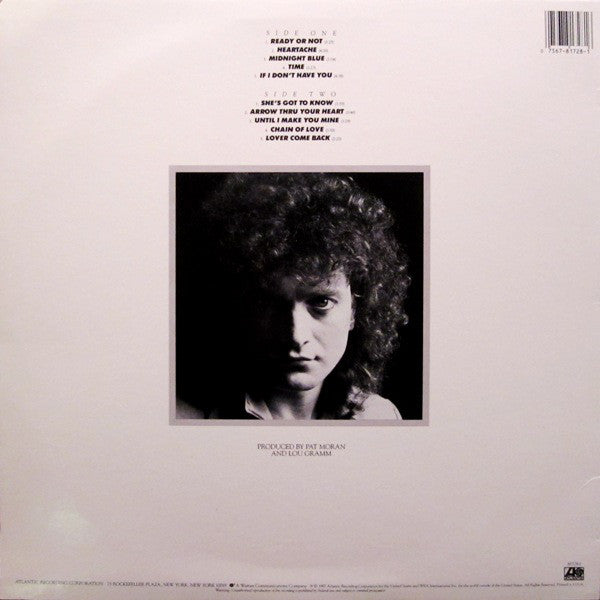 Lou Gramm : Ready Or Not (LP, Album, SP )