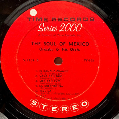 Orizaba And His Orchestra : The Soul Of Mexico (LP, Album)
