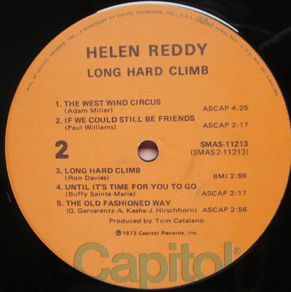 Helen Reddy : Long Hard Climb (LP, Album, Jac)
