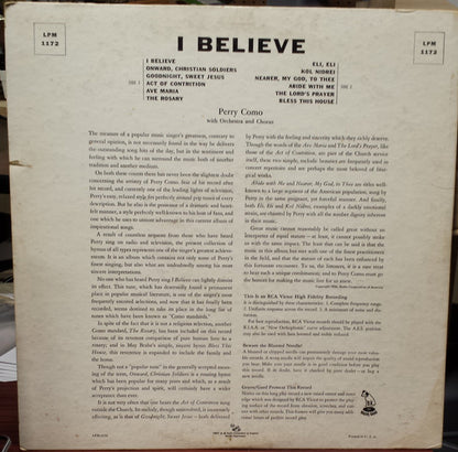Perry Como : I Believe (LP, Album, Roc)