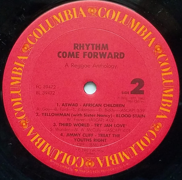 Various : Rhythm Come Forward (A Reggae Anthology) (LP, Comp, Car)