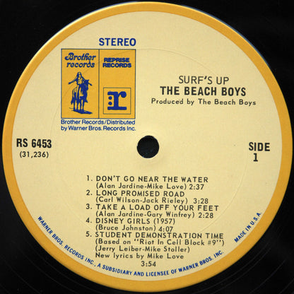The Beach Boys : Surf's Up (LP, Album, San)