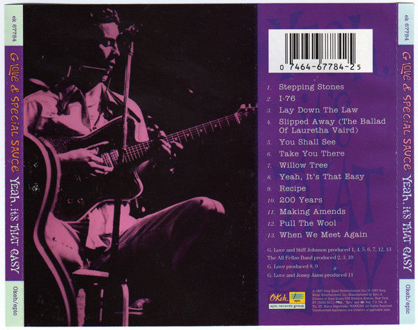 G. Love & Special Sauce : Yeah, It's That Easy (CD, Album)