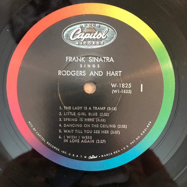 Frank Sinatra : Sings Rodgers And Hart (LP, Comp, Mono, Scr)