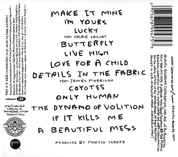 Jason Mraz : We Sing. We Dance. We Steal Things. (CD, Album, Enh, Dig)