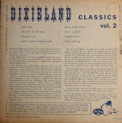 Napoleon's Emperors : Dixieland Classics Vol. 2 (10", Album, RE)