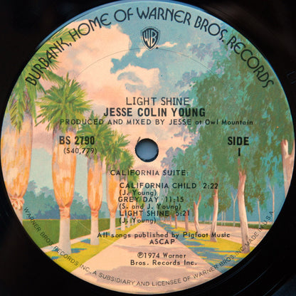 Jesse Colin Young : Light Shine (LP, Album, San)