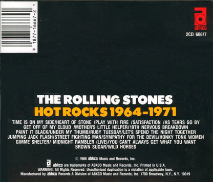 The Rolling Stones : Hot Rocks 1964-1971 (2xCD, Comp, RE, RM)