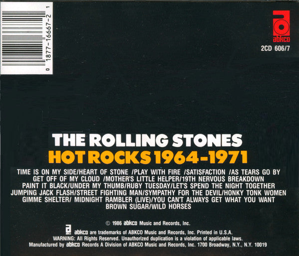 The Rolling Stones : Hot Rocks 1964-1971 (2xCD, Comp, RE, RM)