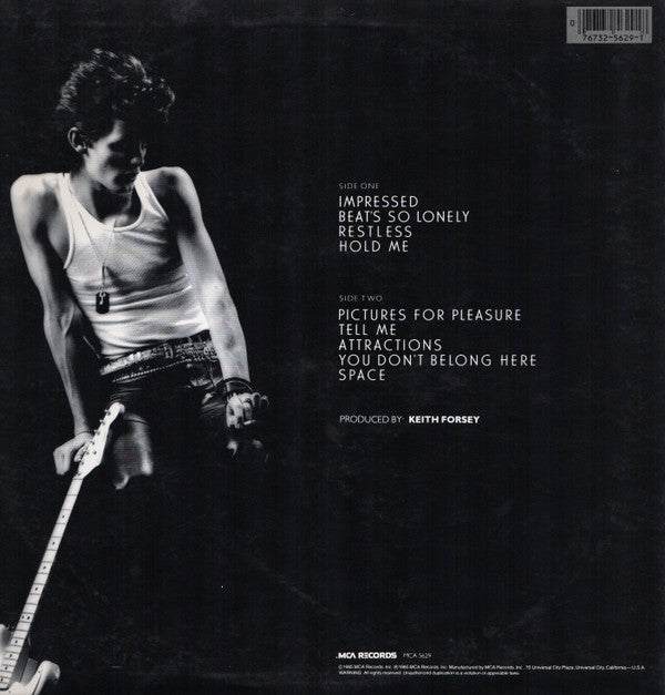 Charlie Sexton : Pictures For Pleasure (LP, Album, Pin)