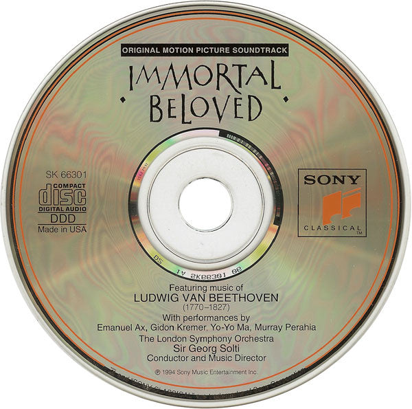 Ludwig Van Beethoven / Georg Solti, Emanuel Ax, Pamela Frank, Gidon Kremer, Yo-Yo Ma, Murray Perahia, The London Symphony Orchestra : Immortal Beloved (CD)