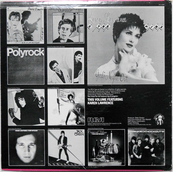 Karen Lawrence : RCA Special Radio Series Volume XI (LP, Transcription)