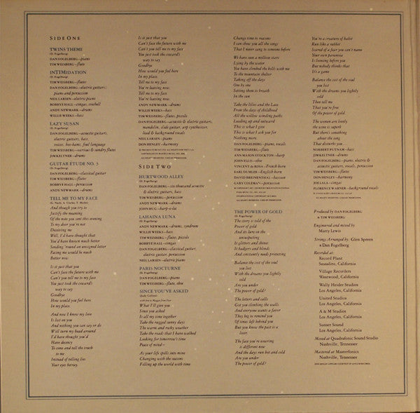 Dan Fogelberg & Tim Weisberg : Twin Sons Of Different Mothers (LP, Album, Ter)