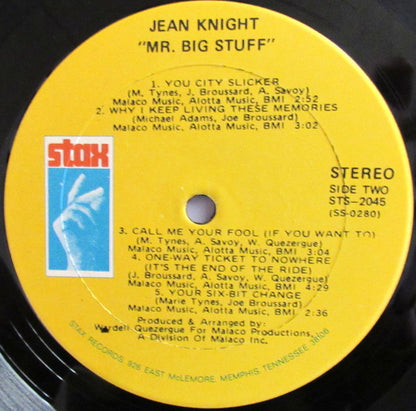 Jean Knight : Mr. Big Stuff (LP, Album, Son)