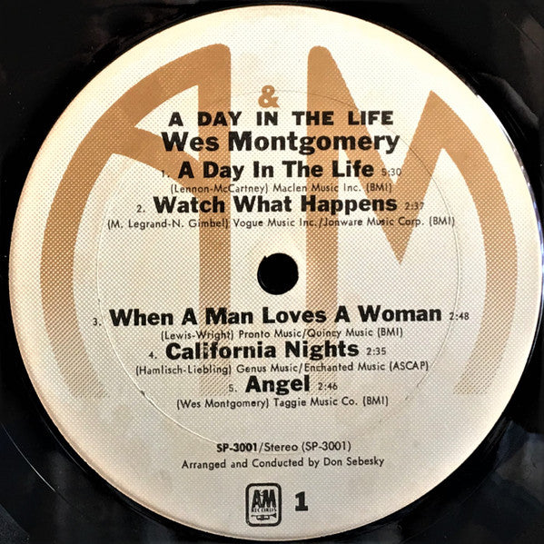 Wes Montgomery : A Day In The Life (LP, Album, RE)
