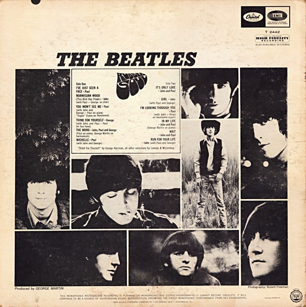 The Beatles : Rubber Soul (LP, Album, Mono)