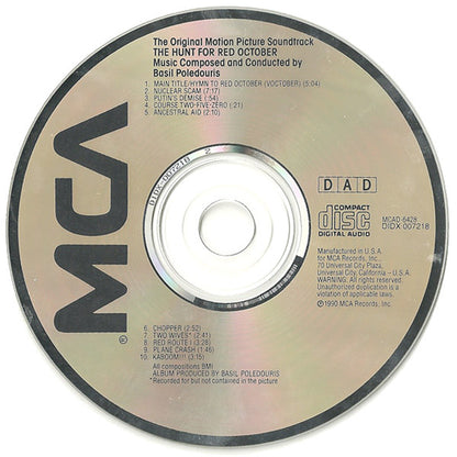 Basil Poledouris : The Hunt For Red October (Music From The Original Motion Picture Soundtrack) (CD)