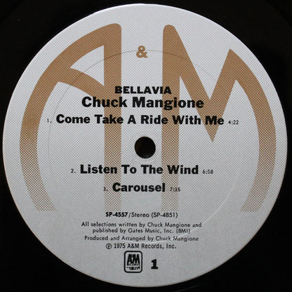 Chuck Mangione : Bellavia (LP, Album, Ter)