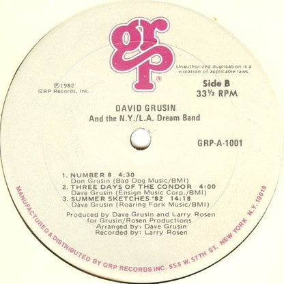 Dave Grusin And The NY-LA Dream Band : Dave Grusin And The N.Y. / L.A. Dream Band (LP, Album)