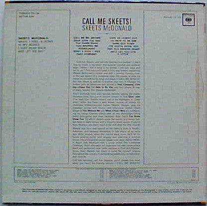 Skeets McDonald : Call Me Skeets! (LP, Mono)