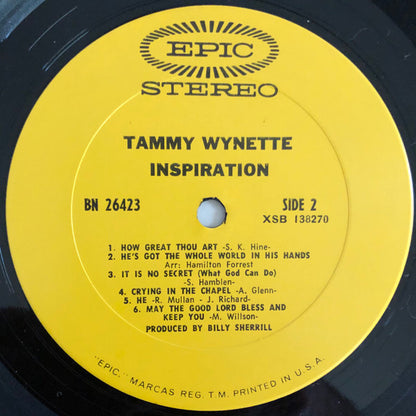Tammy Wynette : Inspiration (LP, Album, Ter)