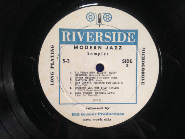 Various : Riverside Modern Jazz Sampler (LP, Mono, Smplr)
