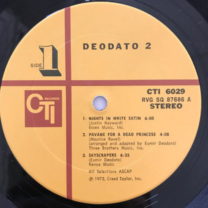 Eumir Deodato : Deodato 2 (LP, Album, San)