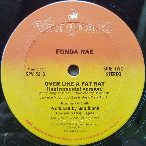 Buy Fonda Rae : Over Like A Fat Rat (12