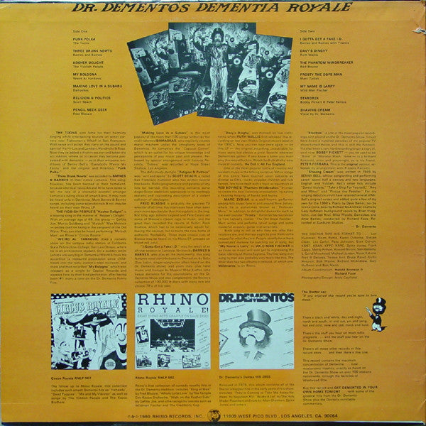 Dr. Demento : Dr. Demento's Dementia Royale (LP, Comp)