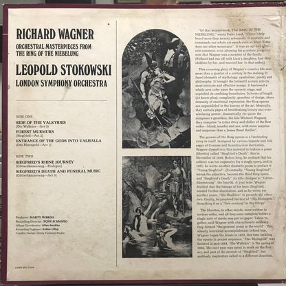 Leopold Stokowski / Richard Wagner, The London Symphony Orchestra : Orchestral Masterpieces From The Ring Of The Niebelung (LP, Gat)