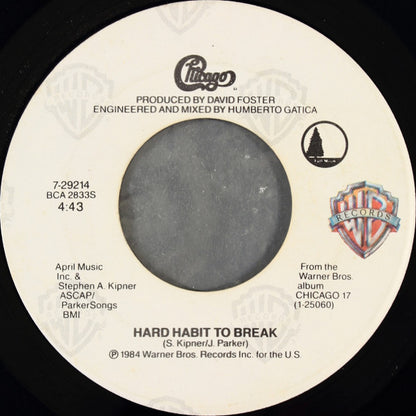 Chicago (2) : Hard Habit To Break (7", Single, Spe)