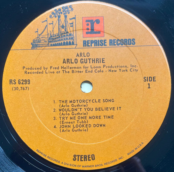 Arlo Guthrie : Arlo (LP, Album, RE, Pit)