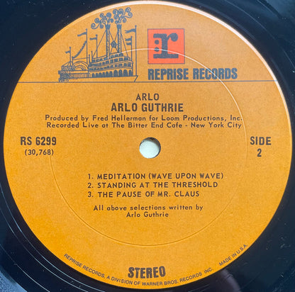 Arlo Guthrie : Arlo (LP, Album, RE, Pit)