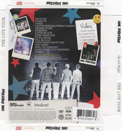 One Direction : Up All Night - The Live Tour (DVD-V, NTSC, Wal)