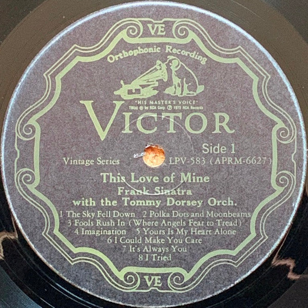 Buy Frank Sinatra With The Tommy Dorsey And His Orchestra : This