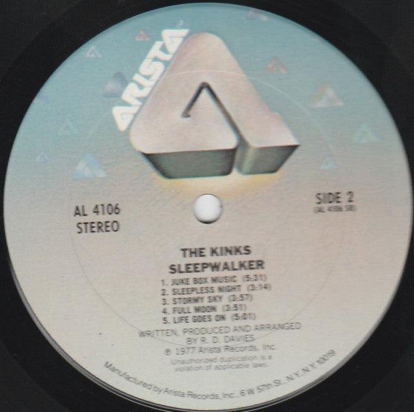 Buy The Kinks : Sleepwalker (LP, Album, RE, Ter) Online for a