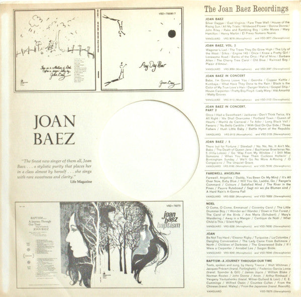 Joan Baez : One Day At A Time (LP, Album, Gat)