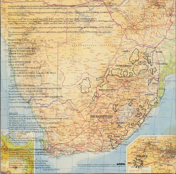 Manfred Mann's Earth Band : Somewhere In Afrika (LP, Album)