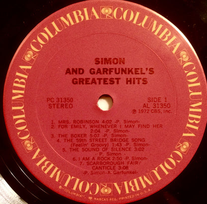 Simon & Garfunkel : Simon And Garfunkel's Greatest Hits (LP, Comp, RE, San)