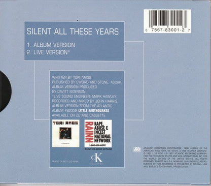 Tori Amos : Silent All These Years (CD, Single, RE, Sli)