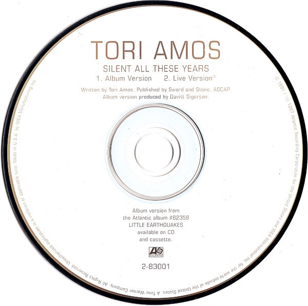 Tori Amos : Silent All These Years (CD, Single, RE, Sli)