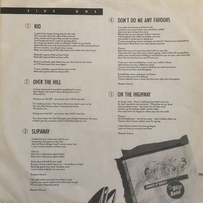 The Bliss Band : Dinner With Raoul (LP, Album, Promo, San)
