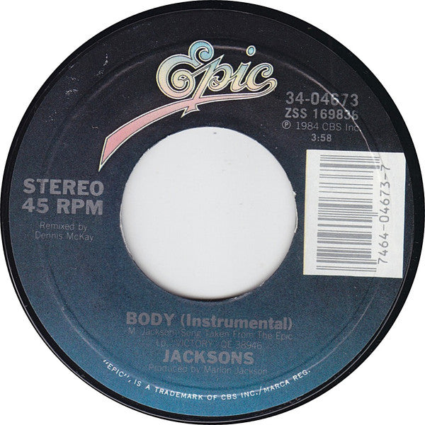 The Jacksons : Body (7", Single, Styrene, Car)