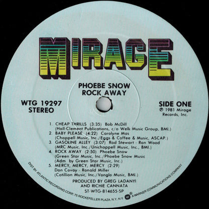 Phoebe Snow : Rock Away (LP, Album, SP )